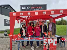 Wahlkampf Infostand in Obertraubling