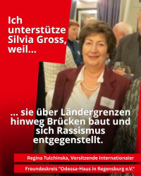 Regina Tulchinska, Vorsitzende Internat. Freundeskreis Odessa-Haus in Regensburg e.V.