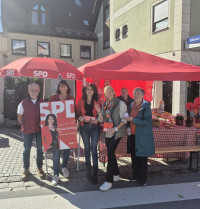 Wahlkampf Infostand in Schierling